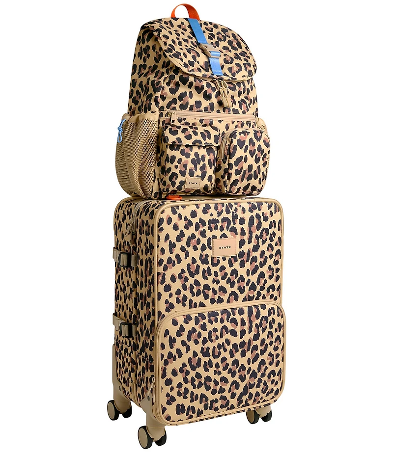 STATE Bags Leopard Logan Carry-On Suitcase
