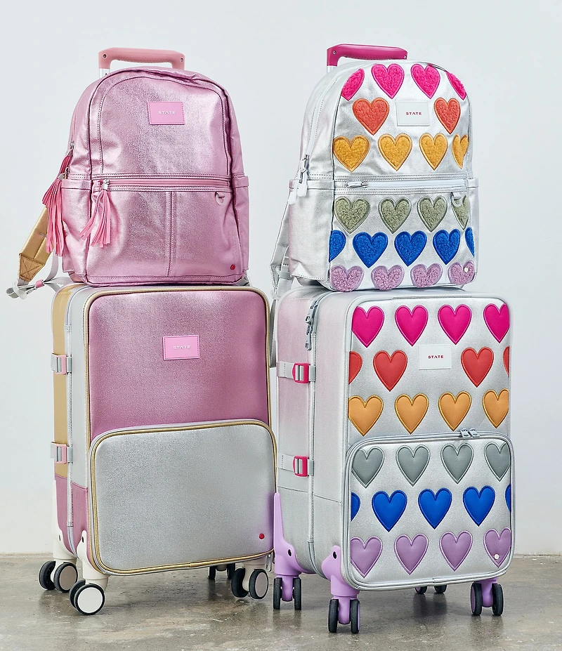 STATE Bags Patchwork Hearts Logan Carry-on Suitcase