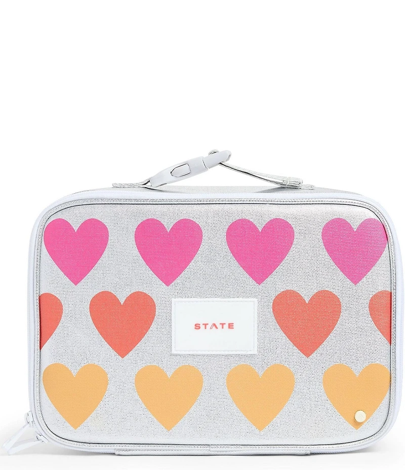 STATE Bags Kids Rodgers Fuzzy Hearts Lunch Box