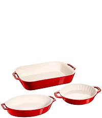Staub 3-Piece Mixed Baking Dish Set