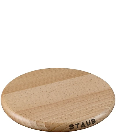 Staub 9-inch Round Magnetic Wooden Trivet