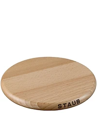 Staub 9-inch Round Magnetic Wooden Trivet