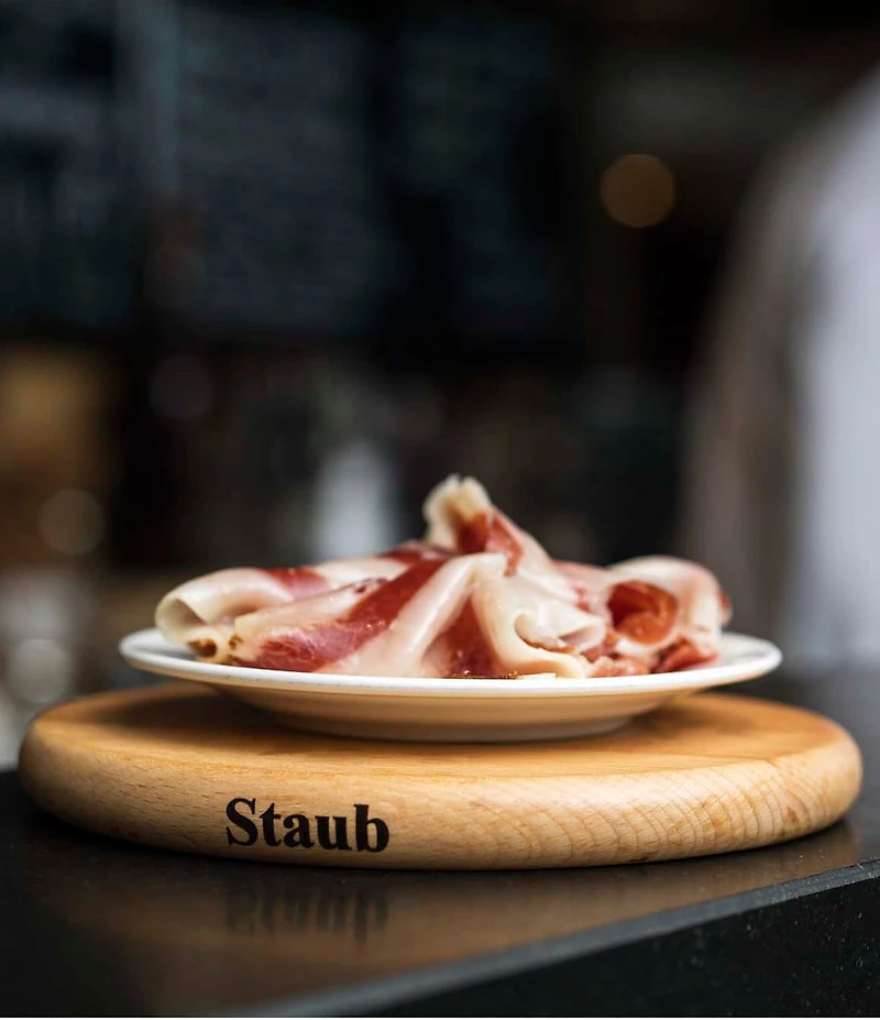 Staub 9-inch Round Magnetic Wooden Trivet