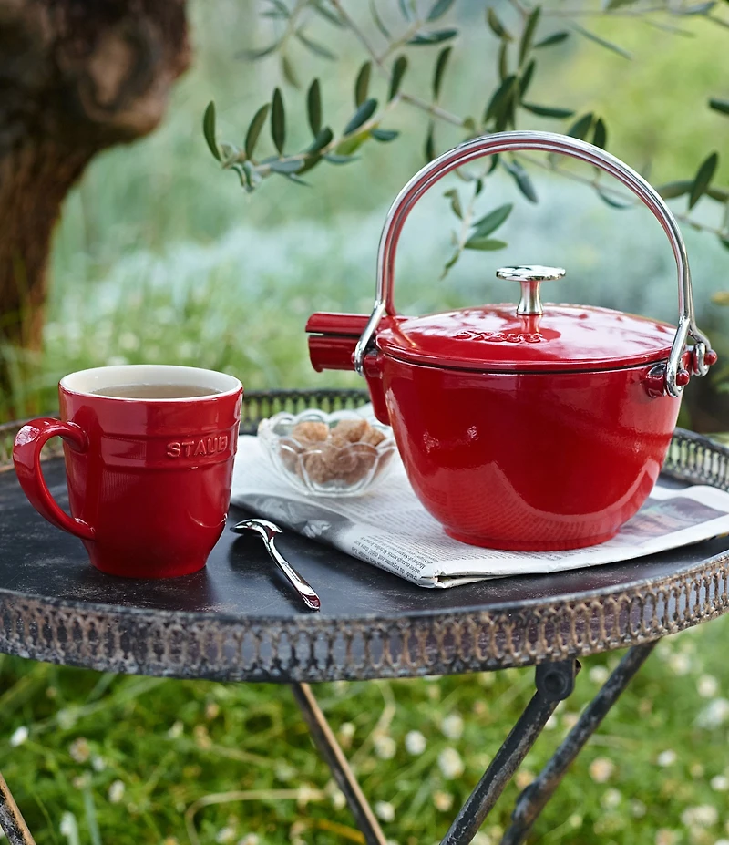 Staub Cast Iron 1-Qt Round Tea Kettle