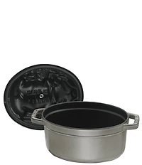 Staub Cast Iron 1.1-Qt. Oval Pig Dutch Oven