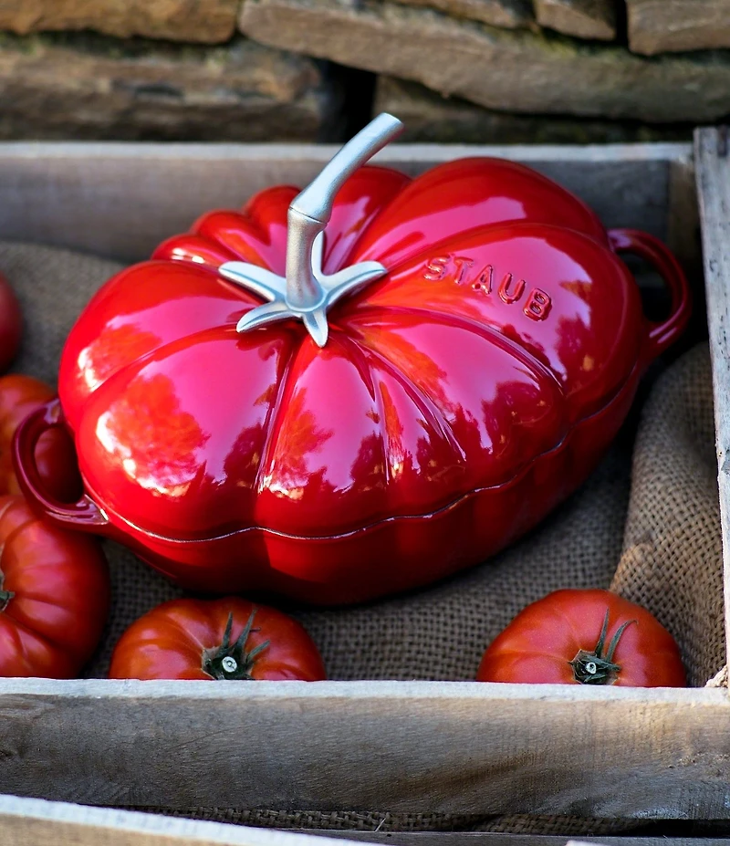 Staub Cast Iron 3-Quart Tomato Cocotte