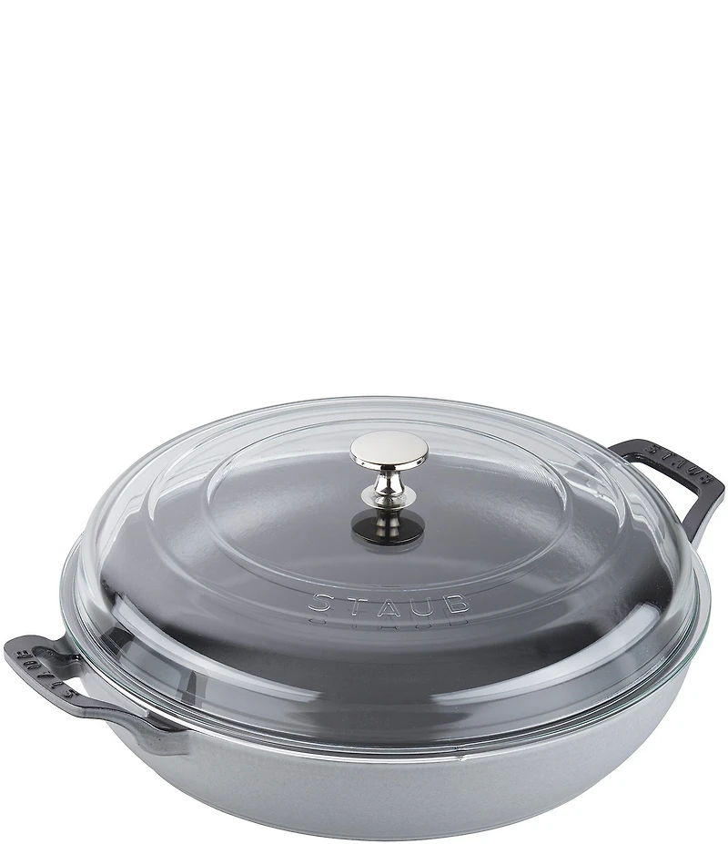 Staub Cast Iron 3.5qt Braiser with Glass Lid
