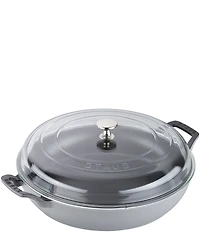 Staub Cast Iron 3.5qt Braiser with Glass Lid