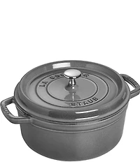 Staub Cast-Iron 5.5 QT Round Cocotte