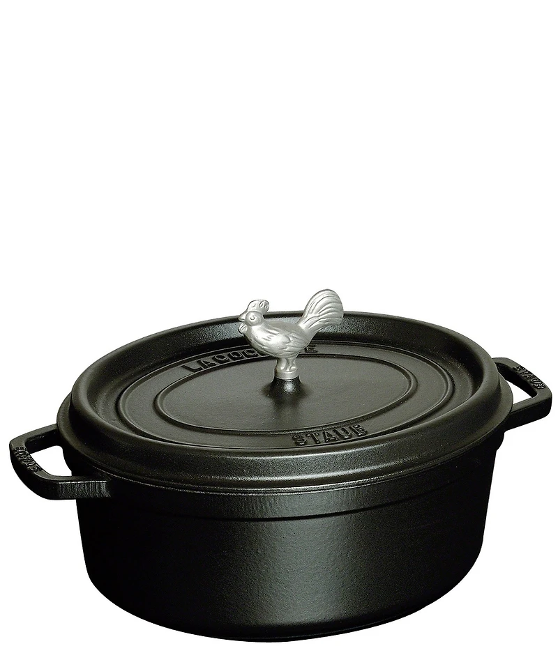 Staub Cast Iron 5.75-Qt. Coq Au Vin Oval Dutch Oven