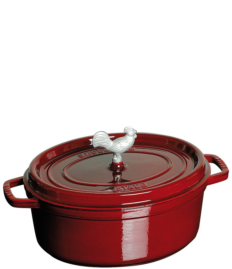 Staub Cast Iron 5.75-Qt. Coq Au Vin Oval Dutch Oven