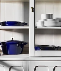 Staub Cast Iron Set 4-Piece Stackable Space-Saving Cookware Set