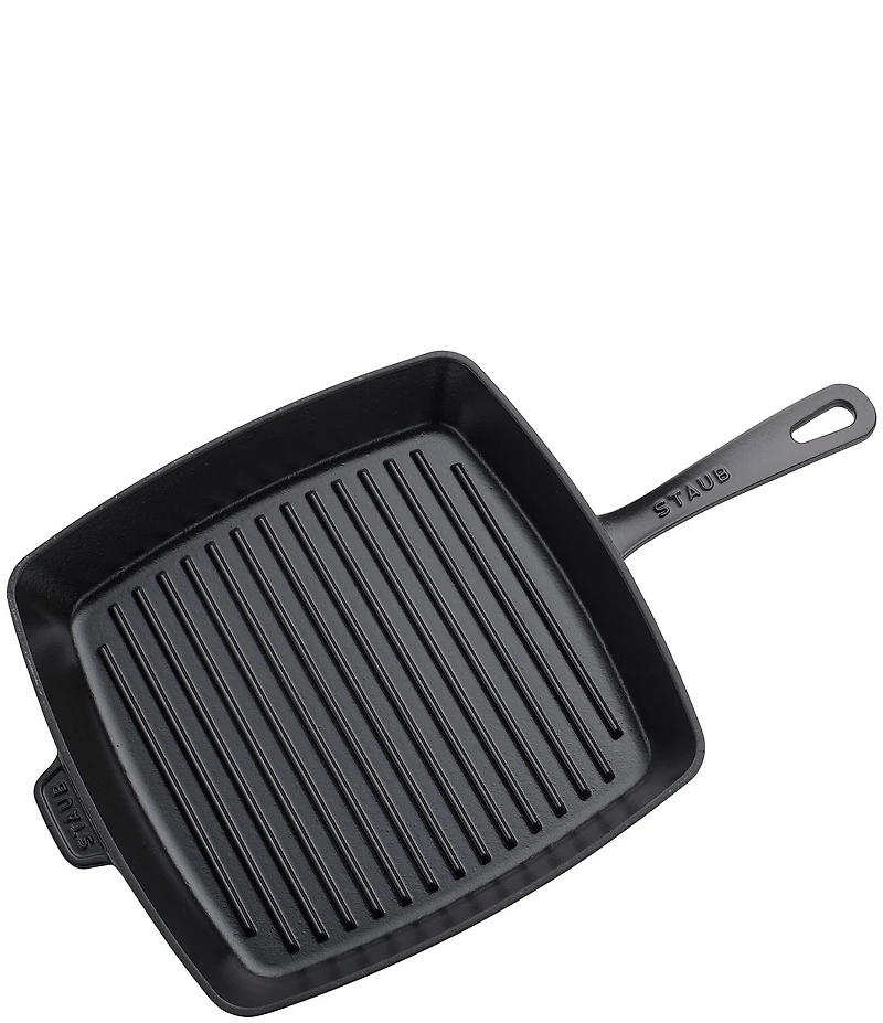 Staub Cast Iron Square Grill Pan, 12#double;