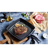 Staub Cast Iron Square Grill Pan, 12#double;