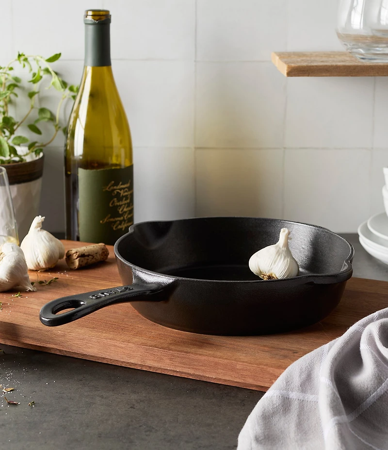 Staub Cast Iron Traditional Deep Skillet - 8.5#double;