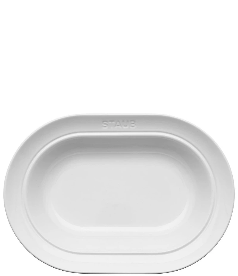 Staub Ceramic Dinnerware Oval Serving Dish, 10#double;