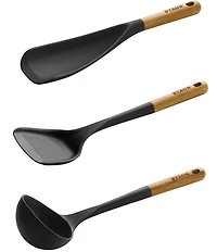 Staub Silicone with Wood Handle 3-Piece Cooking Utensil Set