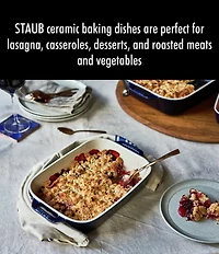 Staub Stoneware 2-Piece Rectangular Baking Dish Set