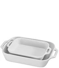 Staub Stoneware 2-Piece Rectangular Baking Dish Set
