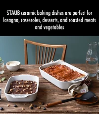 Staub Stoneware 2-Piece Rectangular Baking Dish Set
