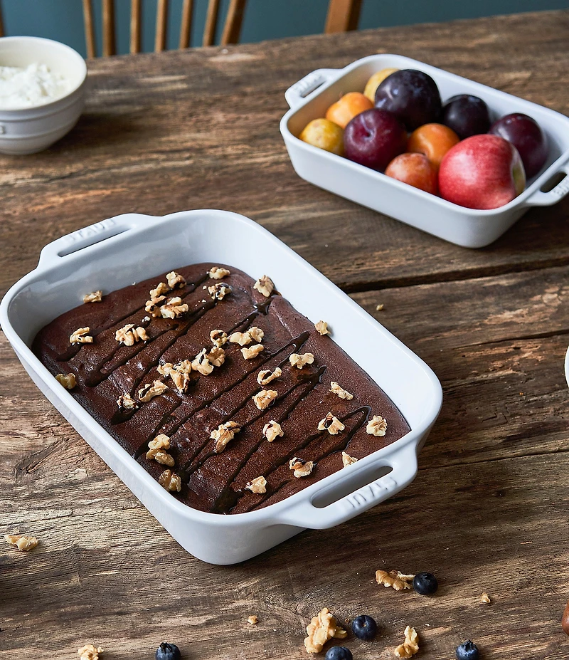 Staub Stoneware 2-Piece Rectangular Baking Dish Set
