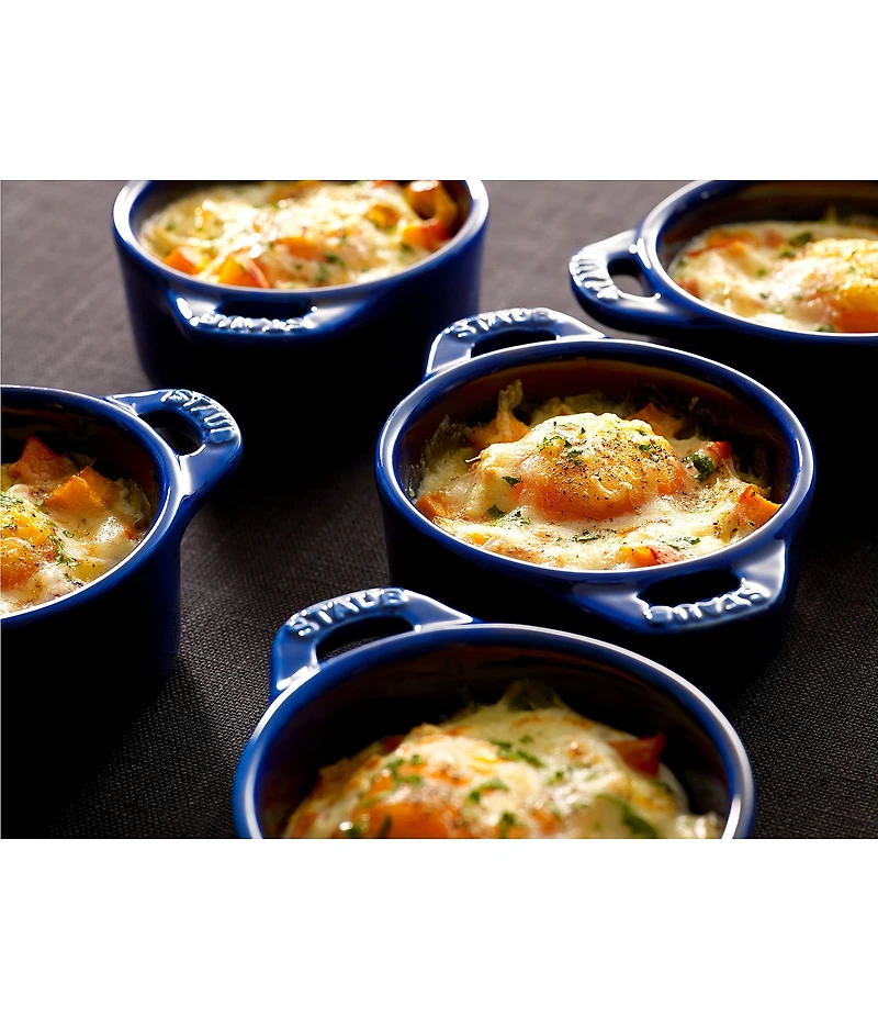 Staub Stoneware 3-Piece Mini Round Cocotte Set