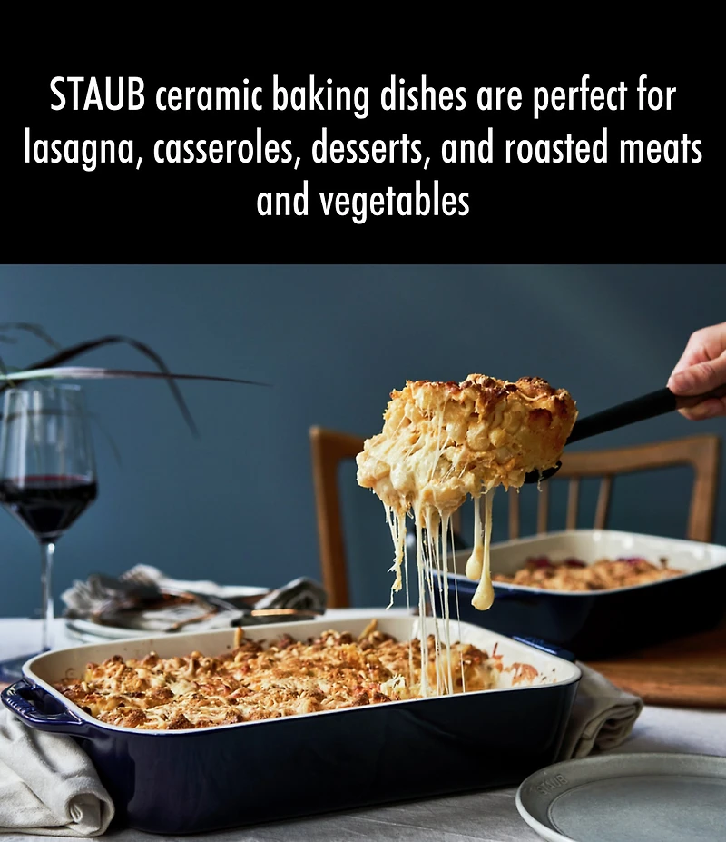 Staub Stoneware 3-Piece Rectangular Baking Dish Set