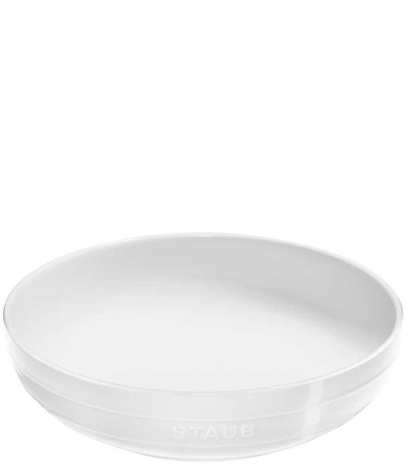 Staub Stoneware Shallow Serving Bowl, 3.25 Qt.