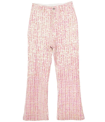 Stella 88 Big Girls Sequin Tweed Flare Pants
