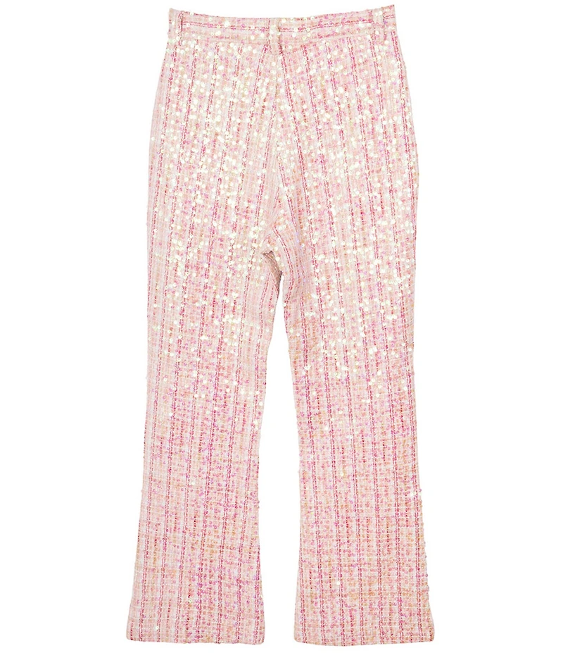 Stella 88 Big Girls Sequin Tweed Flare Pants
