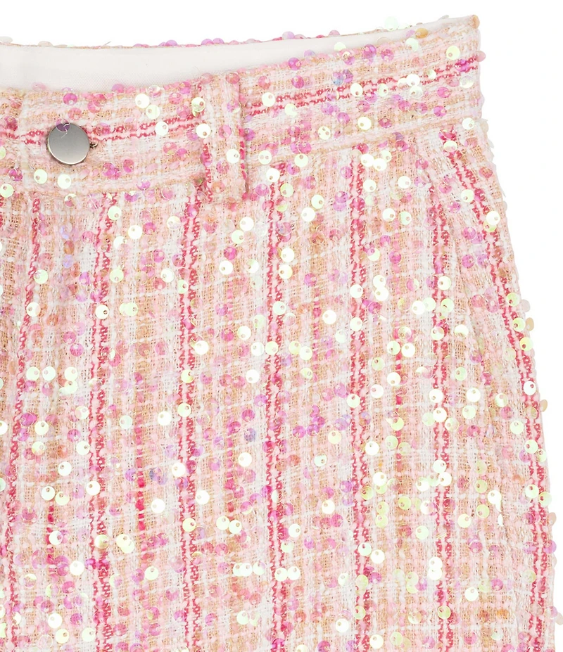 Stella 88 Big Girls Sequin Tweed Flare Pants