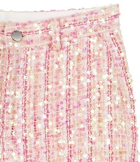 Stella 88 Big Girls Sequin Tweed Flare Pants
