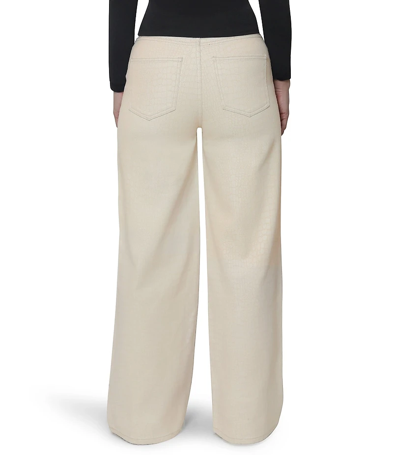 Steve Madden 90s Crocodile Coated Pants