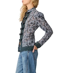 Steve Madden Aberdeen High Neck Long Sleeve Band Top