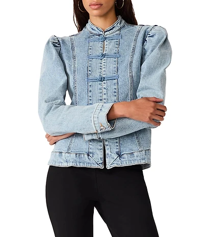 Steve Madden Aberdeen High Neck Long Sleeve Band Top