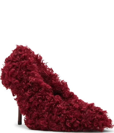 Steve Madden Achilles Faux Fur Point Toe Stiletto Pumps
