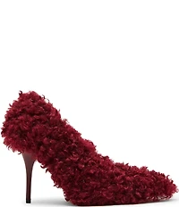 Steve Madden Achilles Faux Fur Point Toe Stiletto Pumps