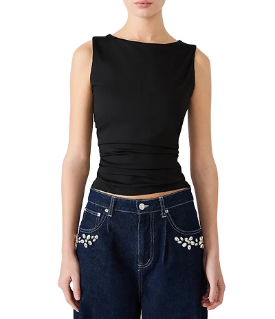 Steve Madden Adair Boat Neck Sleeveless Tank Top