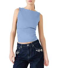 Steve Madden Adair Boat Neck Sleeveless Tank Top