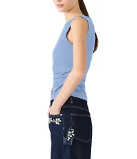 Steve Madden Adair Boat Neck Sleeveless Tank Top