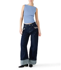 Steve Madden Adair Boat Neck Sleeveless Tank Top