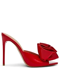 Steve Madden Affinity Patent Ruffle Detail Dress Slide Sandals