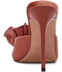 Steve Madden Affinity Satin Ruffle Detailed Dress Slide Sandals