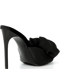 Steve Madden Affinity Satin Ruffle Detailed Dress Slide Sandals