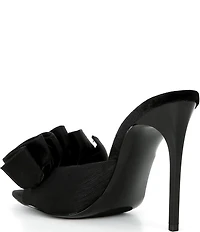 Steve Madden Affinity Satin Ruffle Detailed Dress Slide Sandals