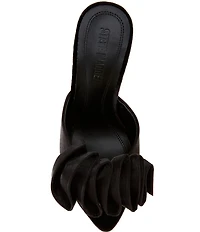 Steve Madden Affinity Satin Ruffle Detailed Dress Slide Sandals