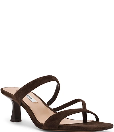 Steve Madden Ajay Suede Strappy Dress Slide Sandals