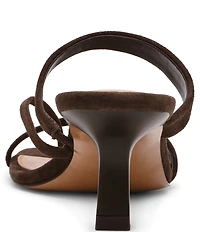 Steve Madden Ajay Suede Strappy Dress Slide Sandals
