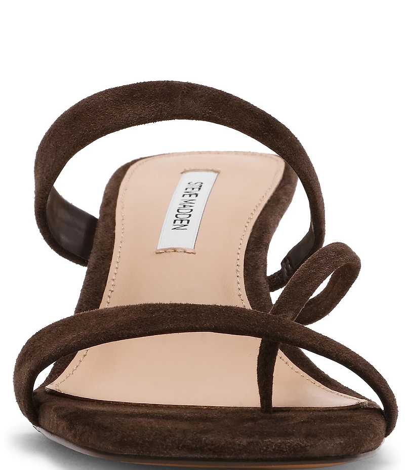 Steve Madden Ajay Suede Strappy Dress Slide Sandals