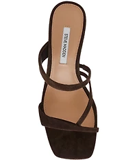 Steve Madden Ajay Suede Strappy Dress Slide Sandals